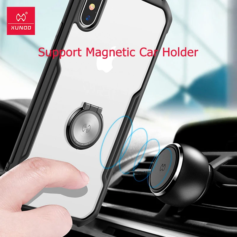 Xundd Mobile Phone Accessories Finger Ring Stand For Xiaomi 10T Pro Poco X3 M3,360 Adjustable Magnetic Holders For Phone