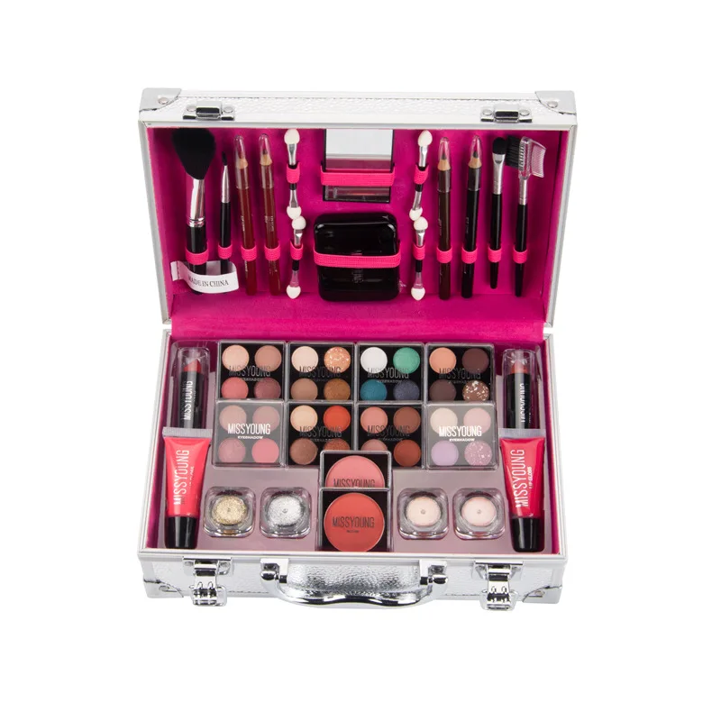 

Makeup Set Long Lasting Eye Shadow Palette Lipstick Lip Gloss Cosmetic Kit Beauty Lipstick Maquillaje Combination Gift Box Set