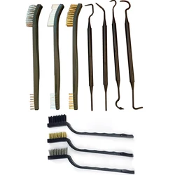 Stainless Steel Copper Wire Brush Tooth Brushes Rust Scrub Remove Wire Brush Set Steel Metal Brass Nylon Cleaning Tools