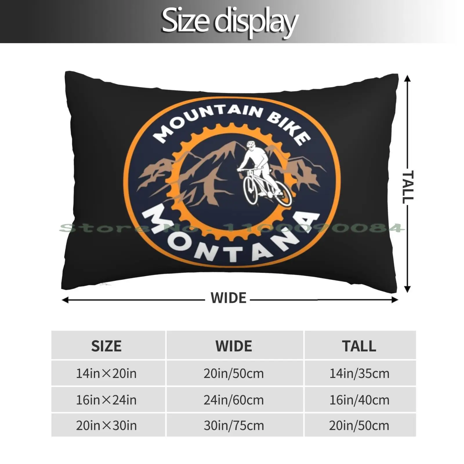 Mountain Bike Montana Pillow Case 20x30 50*75 Sofa Bedroom Kygo Logo Music Edm Dj Avicii Hardwell Ultra Dance Love Electro Rave