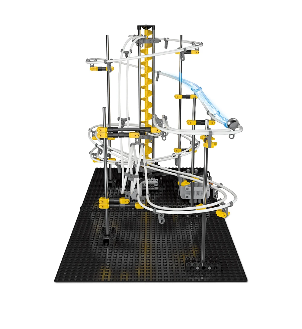 New Model Building Kit Funny Parts Space Track Roller Coaster Toys Level 1 2 3 4 DIY Spacewarp Erector Set 5500mm Sport