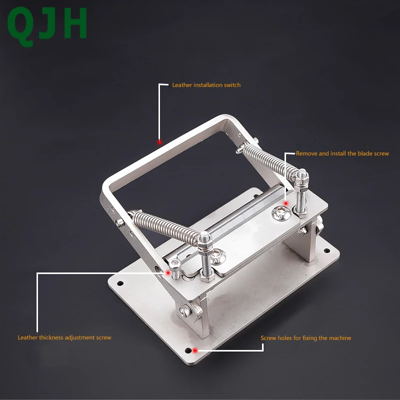 Leather Thinning Machine Sharp Splitter Machine DIY Manual Cutting Peeler Rolling Bearing Tools Leather Cutting Craft Tool