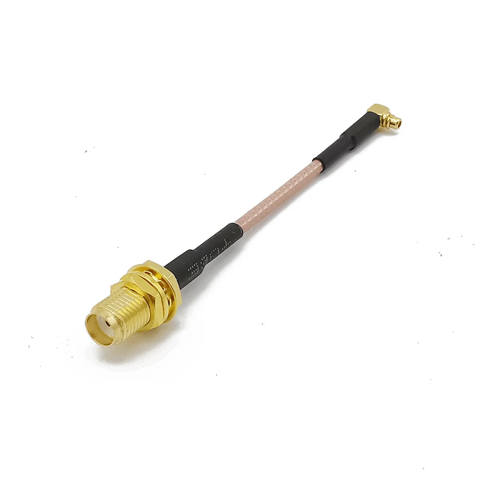 

1Pcs MMCX Male Plug Right Angle to SMA Female Jack RG316 MMCX RF Coaxial Pigtail Jumper Low Loss Cable