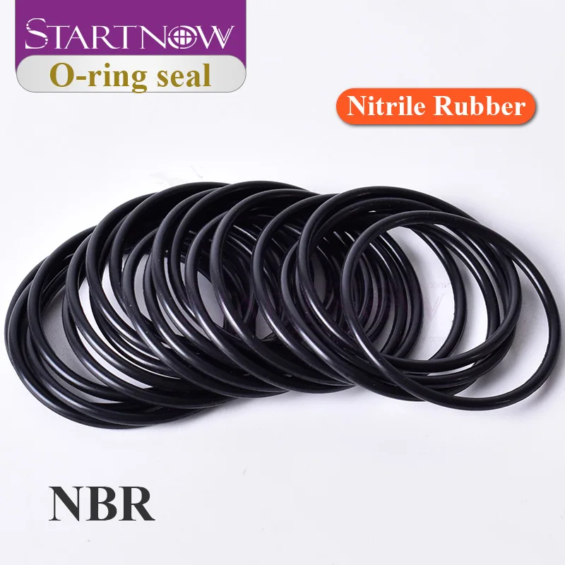 Startnow 10Pcs/Lot NBR Rubber Ring Laser Sealing FKM VMQ O-Ring Multiple Size WSX Raytools Precitec Laser Cutting Machine Parts