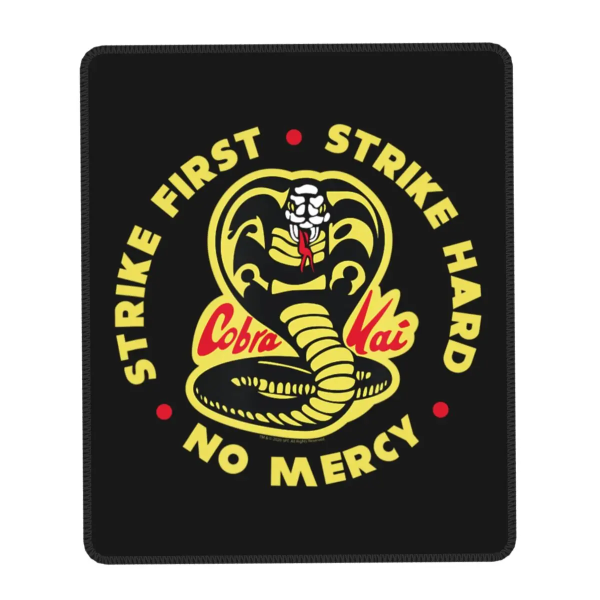 Cobra Kai Strike First Cobra Logo Mouse Pad Waterproof Gamer Mousepad Anti-Slip Rubber Base The Karate Kid Office Computer Mat