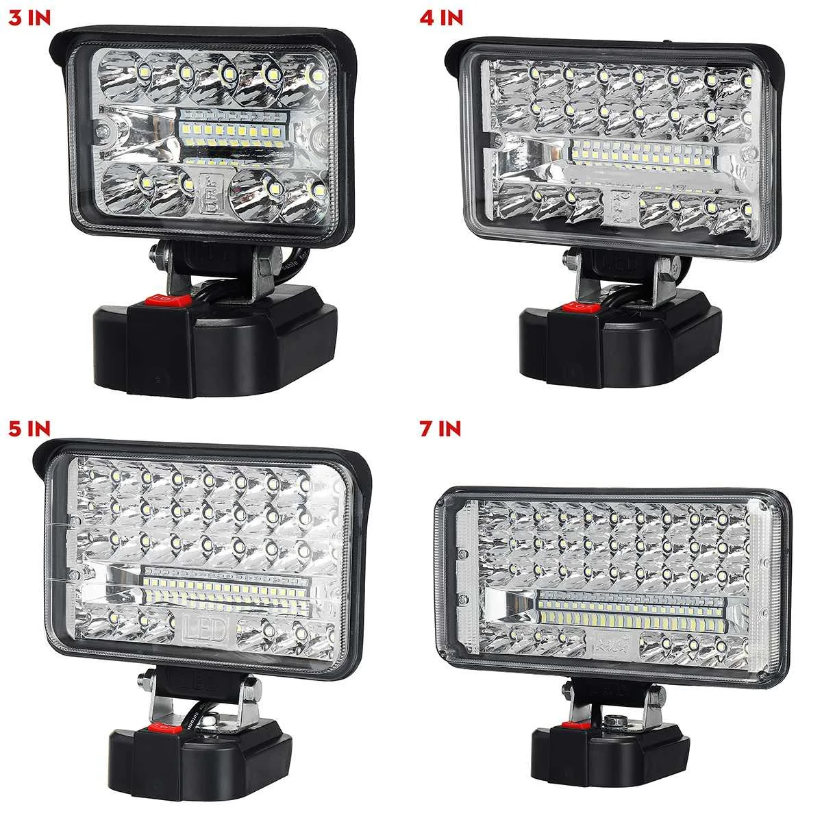 2021 lâmpada led trabalho luz lanterna para makita 18v bateria de lítio bl1430 bl1830 usb ao ar livre iluminação trabalho lâmpada acampamento iluminação