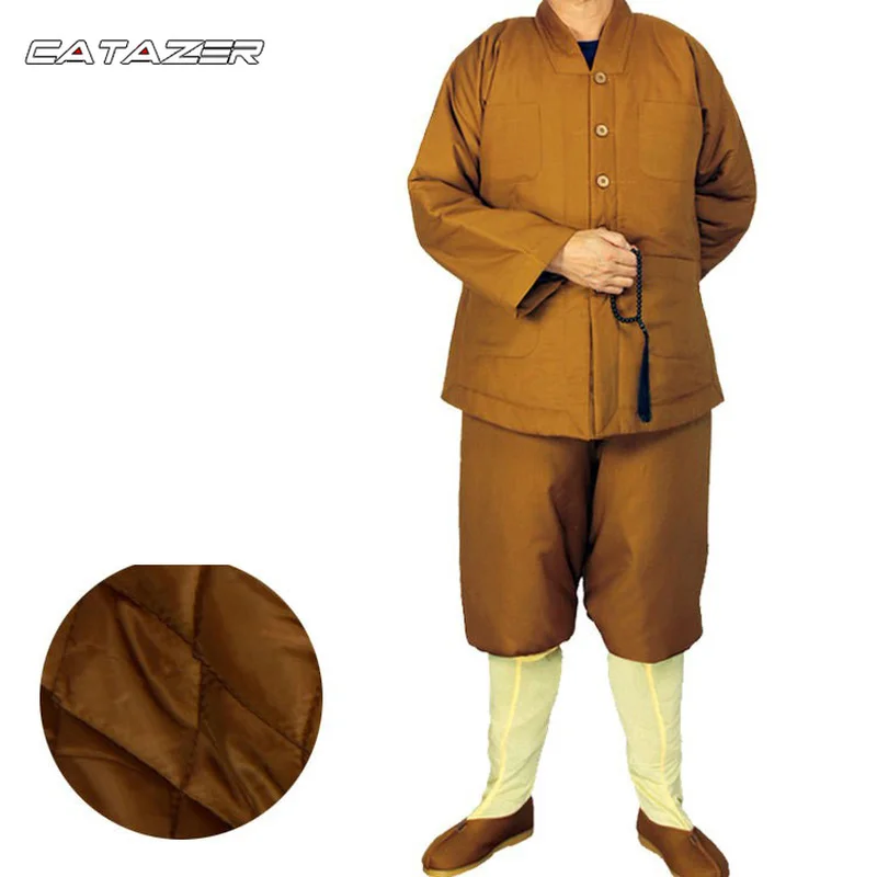 Top Quality Buddhist Suit Shaolin Monk Uniform Meditation Clothes Unisex