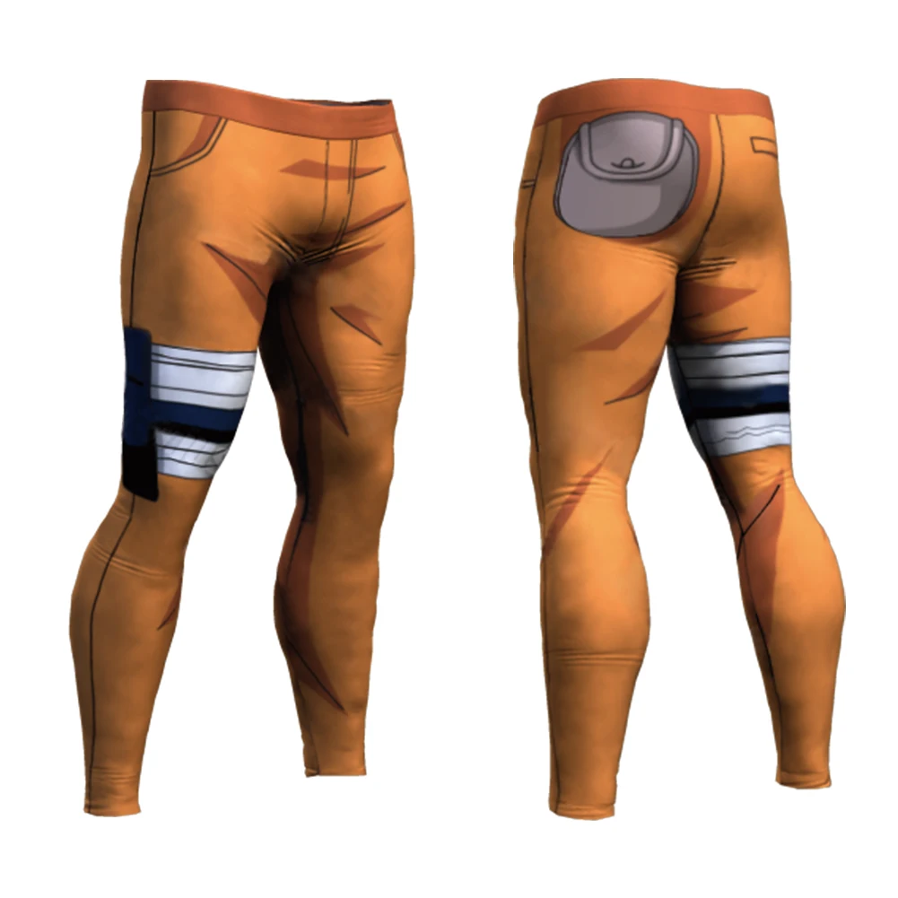 Verão novas calças de compressão dos homens esporte collants leggings dos homens correndo ginásio esportes fitness secagem rápida impressão 3d