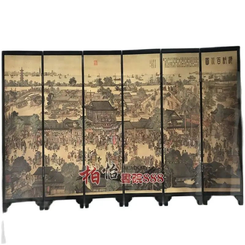 

Folding And Double Faced Chinese Movable Screen Painting Decorative Picture