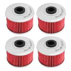 1/2/4pcs Motorcycle Oil Filter For Honda Fourtrax Rancher TRX 200 250 300 350 400 420 Foreman TRX 450 500 TRX400 TRX400EX