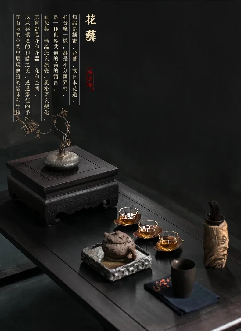 Retro chinesische Keramik Blume Tee Tablett Ornamente, Heim Dekoration Vase, Keramik Vasen für die Dekoration, Pflanzen töpfe – Detail 8