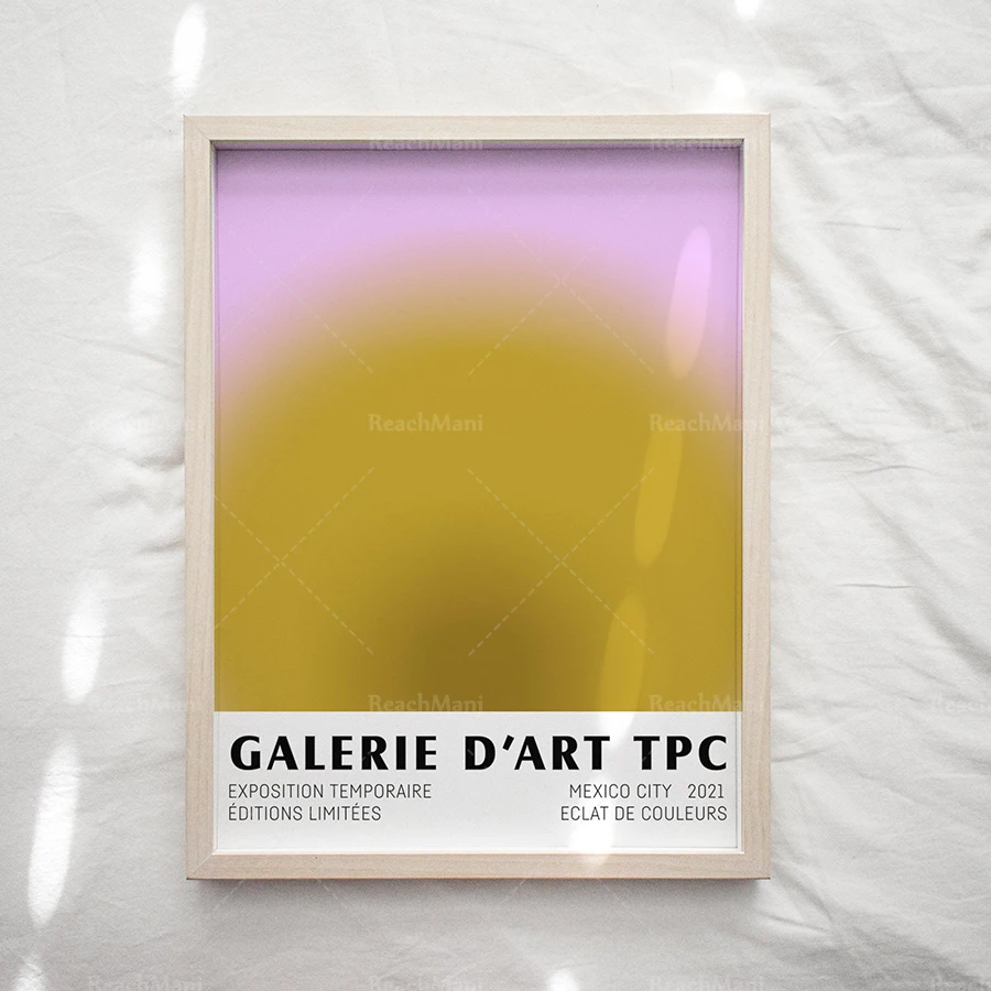 Color Burst Art Print Gradient Pastel Poster Abstract Artwork