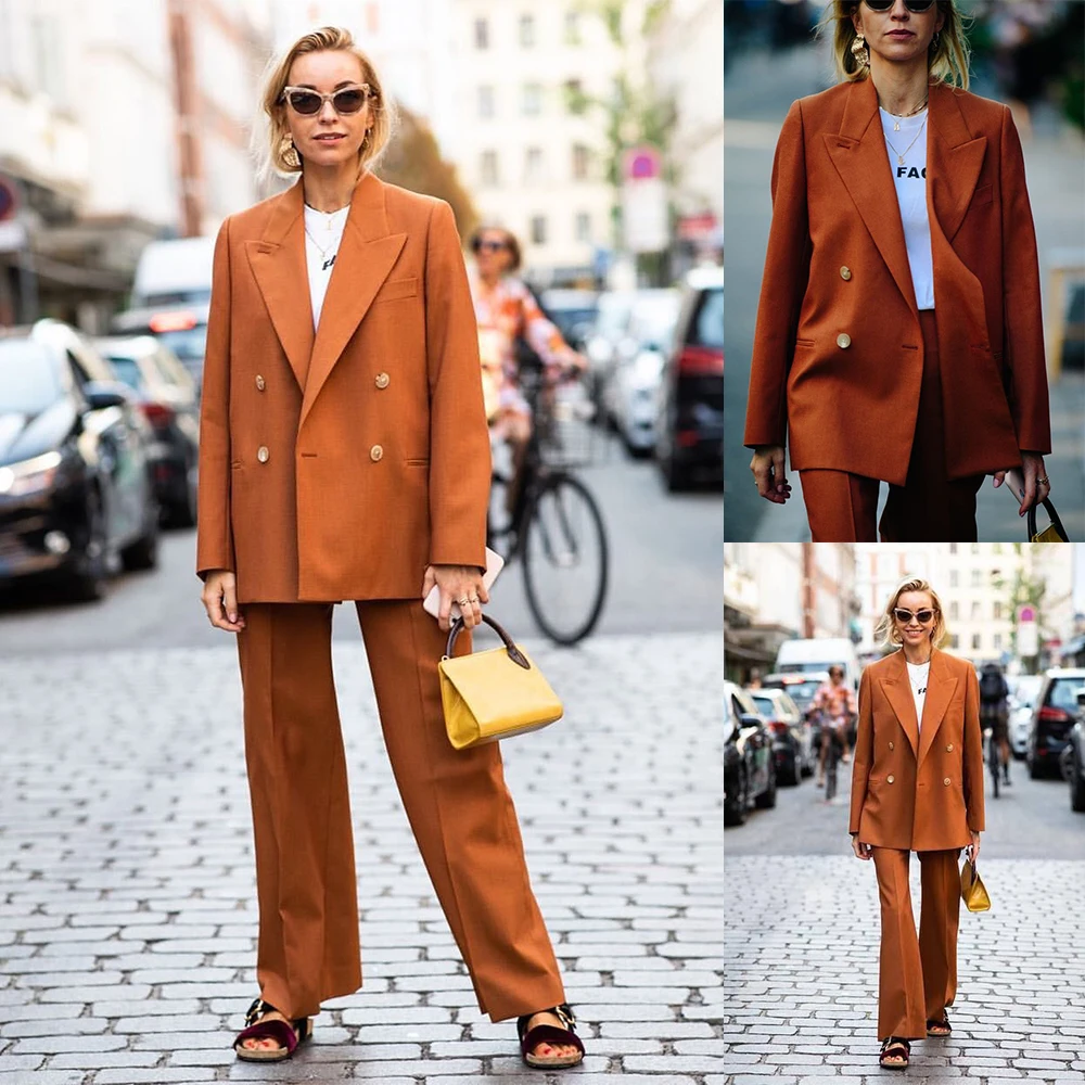 Ensemble deux pièces pour femmes, Blazer à manches longues, pantalon de mariage, costume de bureau, tenue de Fitness, automne et hiver