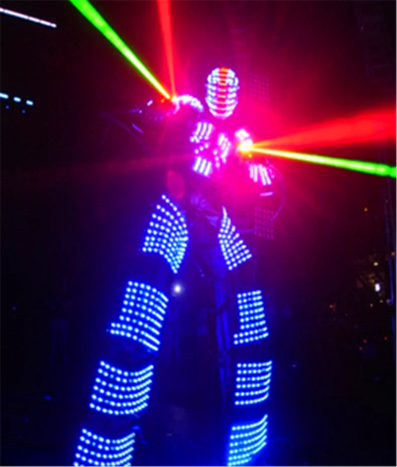 

LED Robot Costume DHL Free shipping David Guetta robot suit led robot suit stage dance event evening Robot clothes