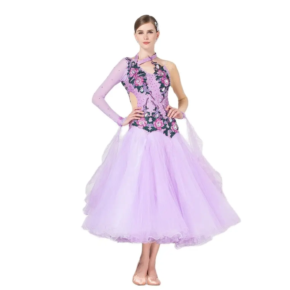 

B-16524 Custom high-end ballroom dance dress women for sale