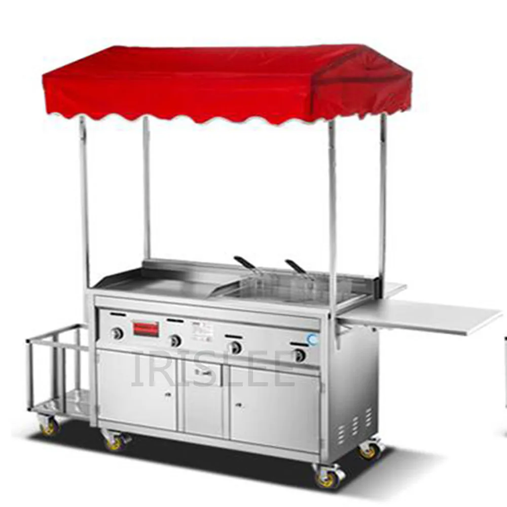 Hot Selling Fast Food Trailer Street Mobile Kitchen Snack Cart For Sale