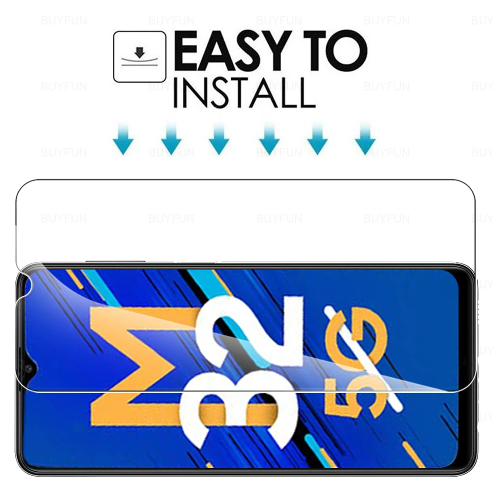 3PCS HD ป้องกันสำหรับ Samsung Galaxy M32 5G 6.5 "กระจกนิรภัยสำหรับ Samsung M32 5G กาแล็กซี่ M32 M32หน้าจอล้างฟิล์ม
