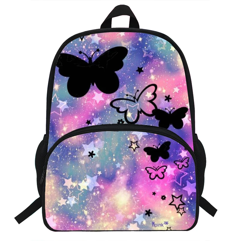 

16-inch Children Butterfly printing School Bags For Teenagers Mochila Backpack Kids Girls Book Bag