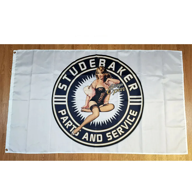 

Retro Studebaker Car Flag 3ft*5ft (90*150cm) Size Christmas Decorations for Home Flag Banner Indoor Outdoor Decor RA23
