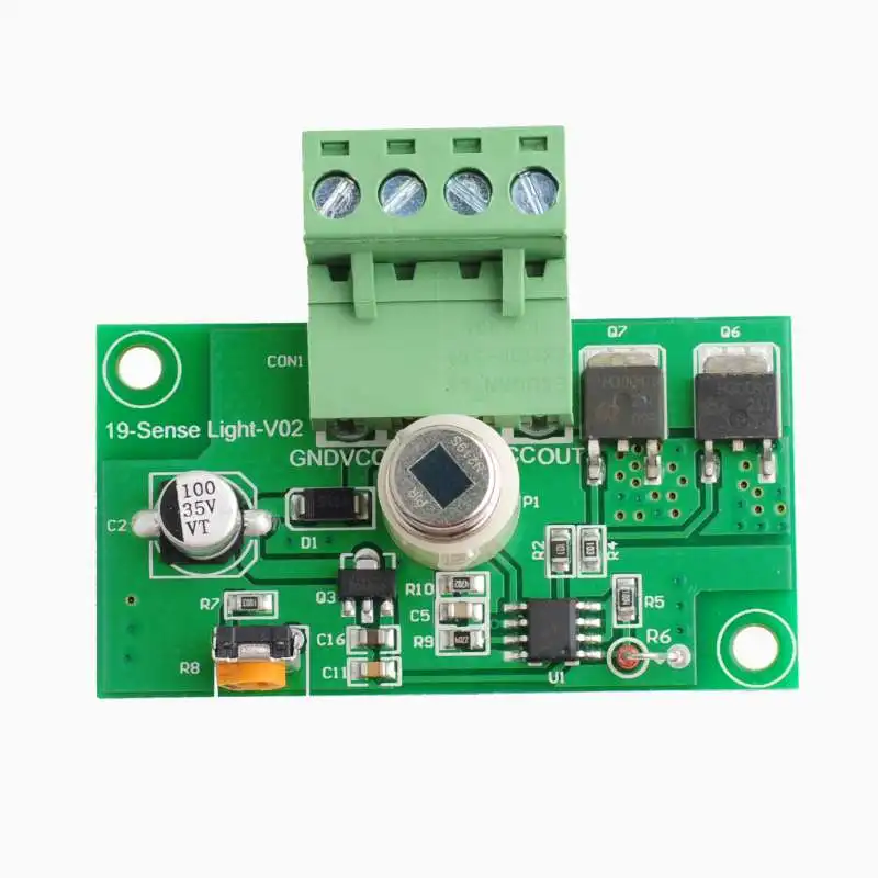 RCmall-Sensor de movimiento infrarrojo PIR, Minisensor piroeléctrico PIR con cabeza macho y hembra, CC de 12V-24V para Arduino