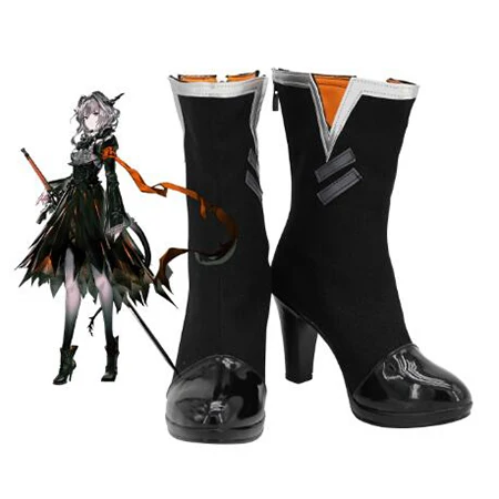 

Arknights Talulah Cosplay Boots Shoes Black Women High Heel Shoes Costume Customized Accessories Halloween Party Shoes
