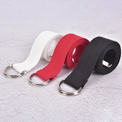 Tactische Canvas Mannen Riem Hoge Kwaliteit Unisex Dubbele Ring Gesp Tailleband Casual Canvas Vrouwelijke Riem Stof Voor Jeans