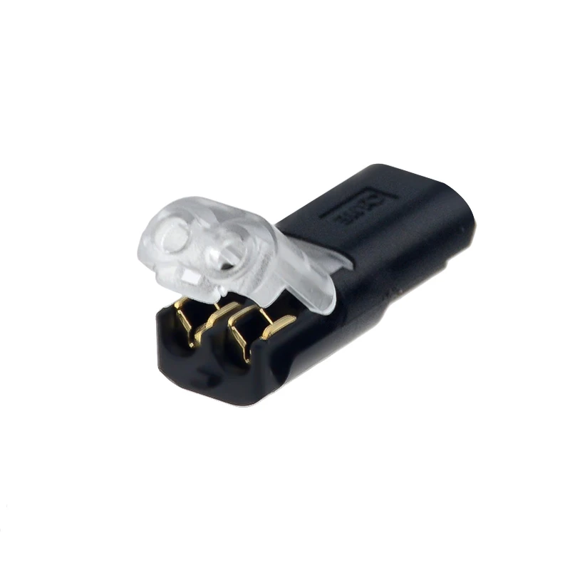 5PCS 2Pin Pluggable Spring Scotch Lock Wire Connector for 22-20AWG Wire Quick Splice Connector Cable Crimp Terminal Blocks