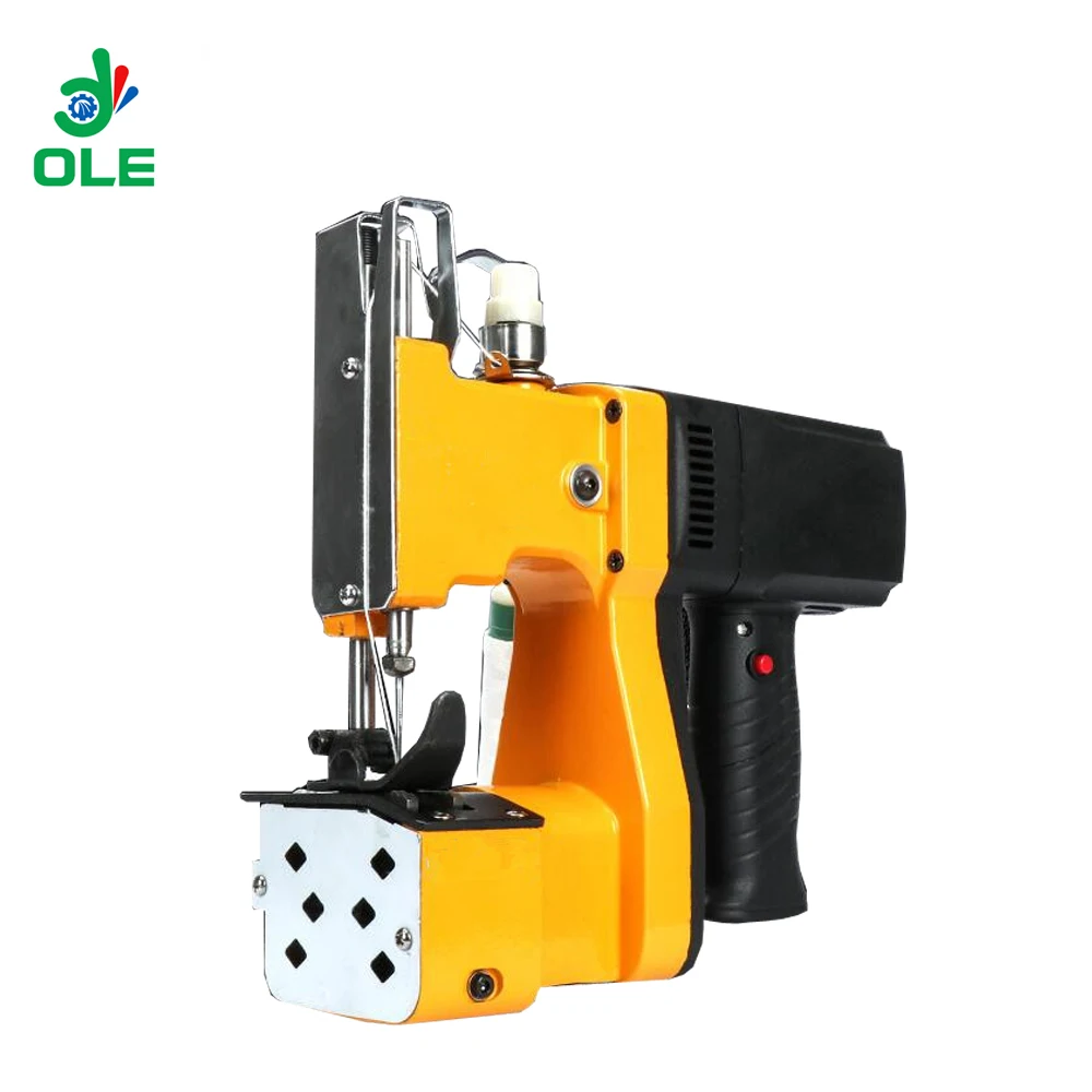 Máquina de fechamento de costura de saco portátil Máquina elétrica de selagem de saco tecido de couro