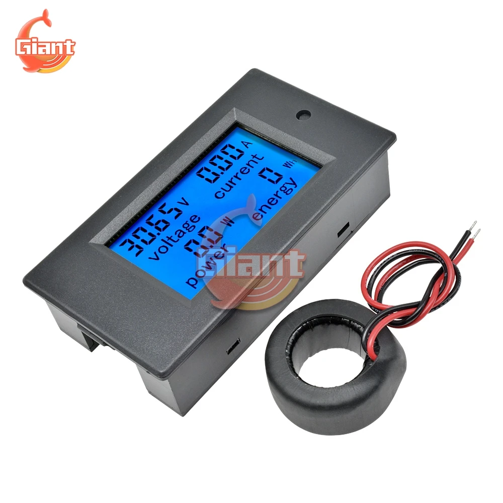 Multimeter Ammeter Voltmeter Wattmeter AC 80-260V LCD Digital 100A Volt Watt Power Energy Meter 100A 220V Voltage Current Tester