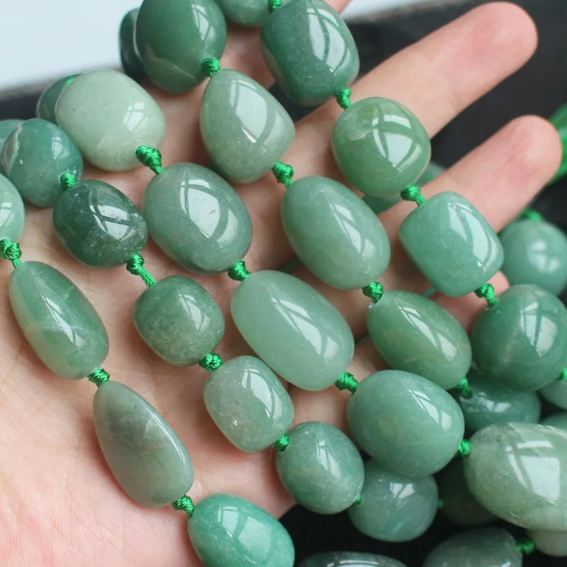 11-14mm Natural Aventurine Smoth Freeform loose beads 15