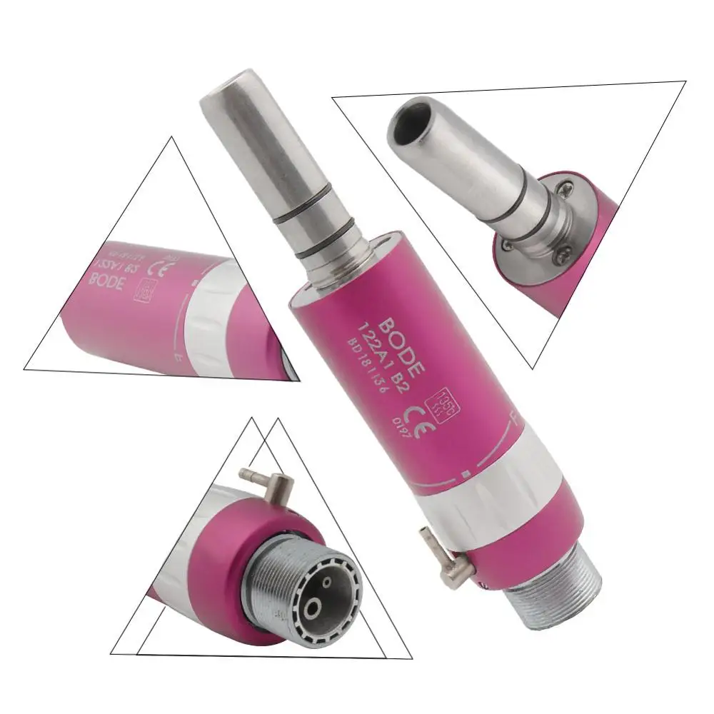 

Dental Low Speed Handpiece Air Turbine Air Motor Dental Handpiece Borden 2Holes B2 1:1 Ratio Pink Bode