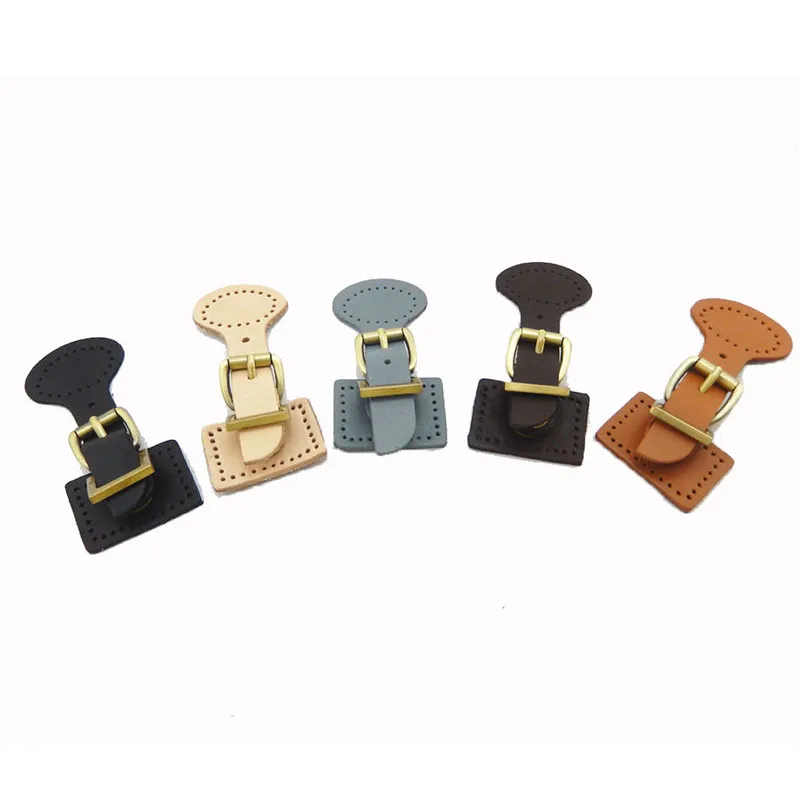 Fashion Leather Handmade Buckle Replacement for DIY Handbag Shoulder Bag Backpack Block Lock Accessories