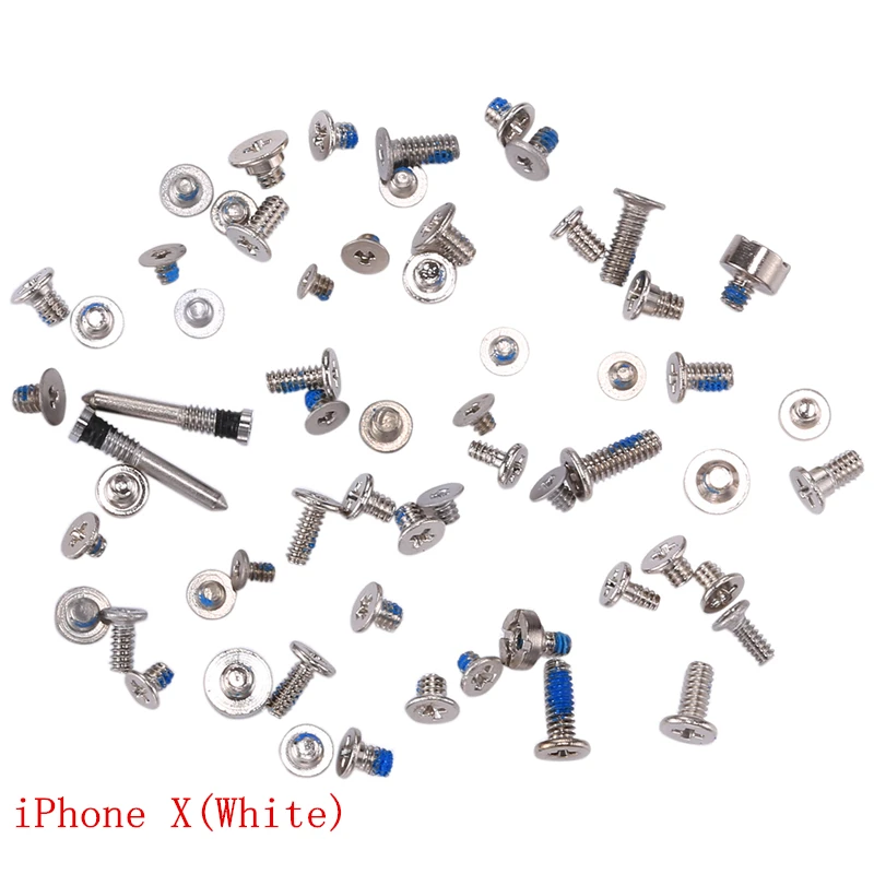 For iPhone X XR XS XS Max Complete Set Screws and Bolts Pentacle Dock Bottom Connector Screw for iPhone Replacement Repair Parts