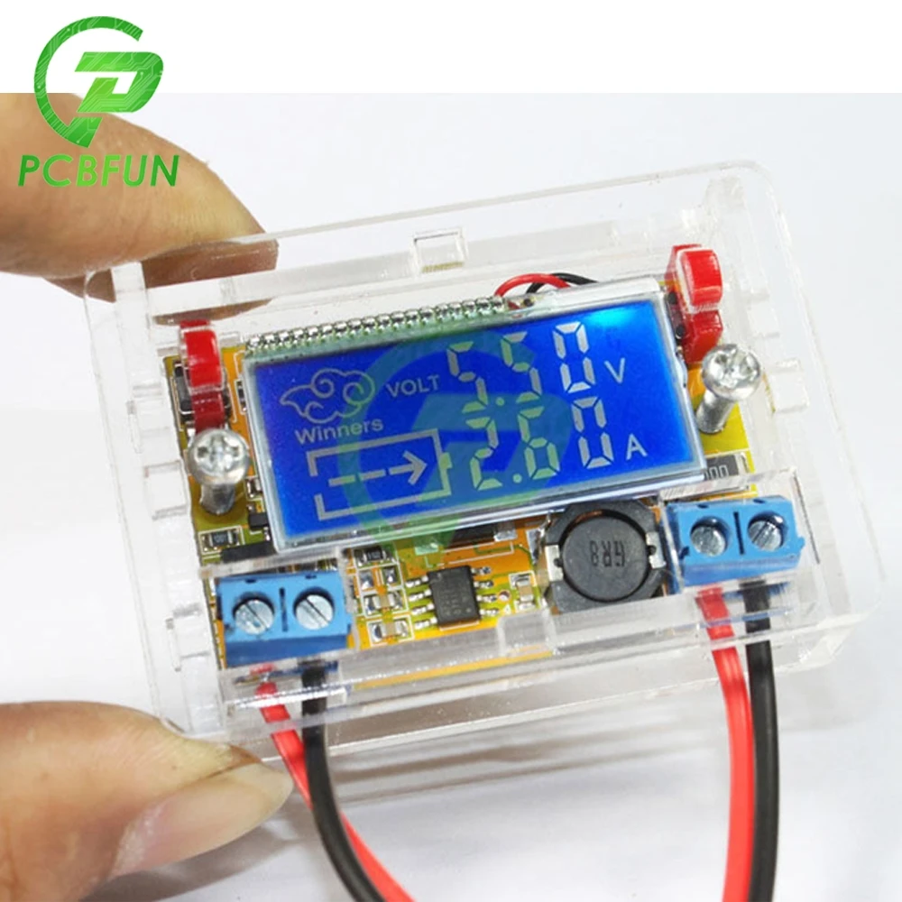 Dual LCD Display 3A Step Down Power Supply Buck Converter Adjustable DC-DC 5-23V To 0-16.5V Step-down Voltage Regulator module