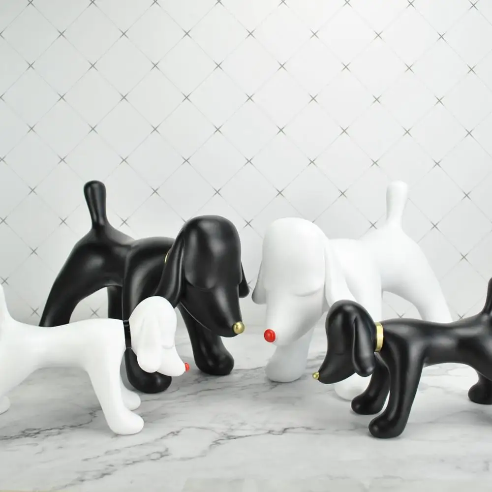 Yoshitomo Nara Standing Dreaming Dog Animal Sulpture Resin Table Piece Home Decoration House Decor