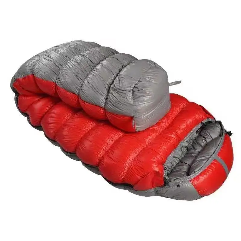 Large Size 225*90CM 1500G/1800G White Goose Down Filling Saco De Dormir Ultralight Waterproof  Camping Sleeping Bag