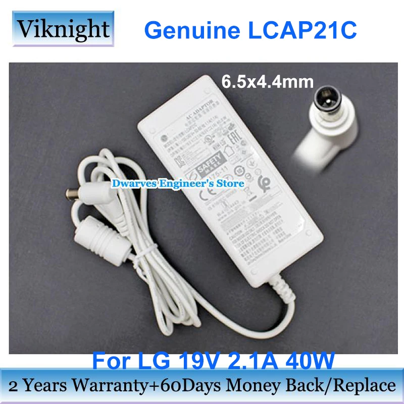 

Genuine LCAP21C 19V 2.1A Power Supply Adapter For LG 27UL500 32ML600M 27UL500-W 27-INCH UHD Monitor Charger ADS-45SN-19-3 19040G