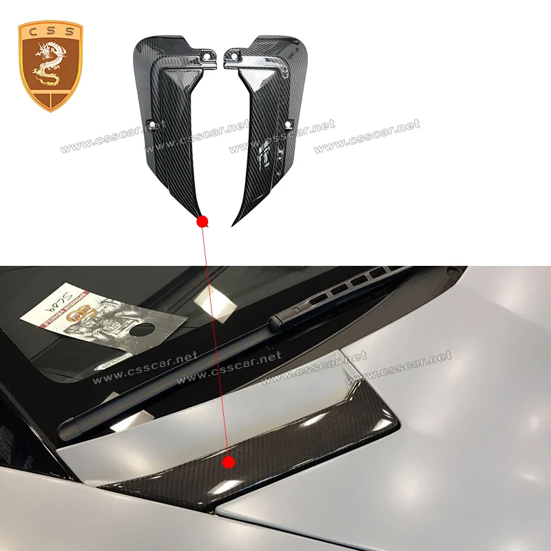 

CSSYL Car Decoration Accessories Lamborgini Aventador LP700 Engine Cover Air Vents OEM Style Dry Carbon Fiber Cover vent 00372