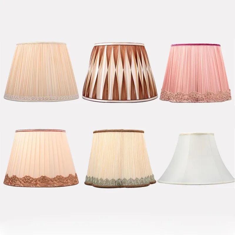 E27 Modern Pleated Lampshade Table Bed Lamp Cover Holder Chandelier Lamp Shade For Home Decoration