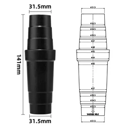 Universal Staubsauger Elektrowerkzeug/Schleifer Staubabsaugschlauch Adapter Anschluss 31,5 mm