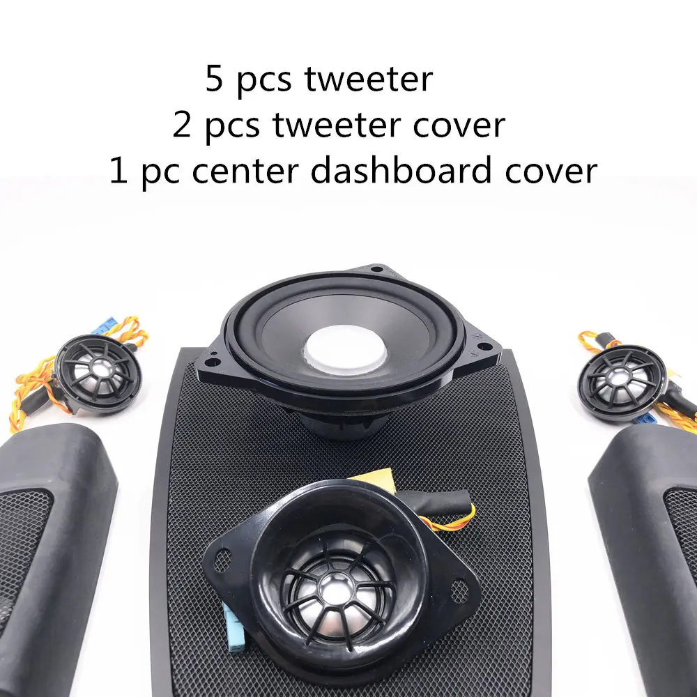 Center tweeter cover for f10 BMW 5 series horns front door speaker trim mid range speakers console dashboard audio treble bass