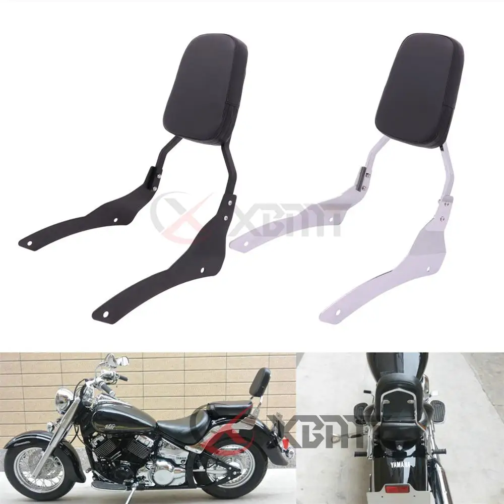 

Motorcycle Chrome/Black Backrest Sissy Bar For Yamaha V-Star XVS 400 650 XVS400 XVS650 Classic 1998-2017