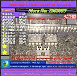 Aoweziic 2022+  100% New Imported Original VIPER12A VIPER20A VIPER22A VIPER32D VIPER32 VIPER53D VIPER53 DIP-7 Power Chip