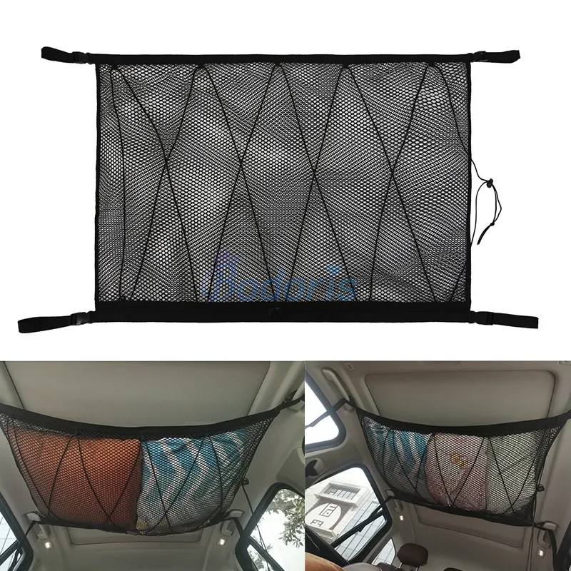 

For Toyota Land Cruiser 120 150 Prado FJ120 FJ150 Interior Roof Storage Bag Cargo Nets Luggage Net Seat Organizer Accessories