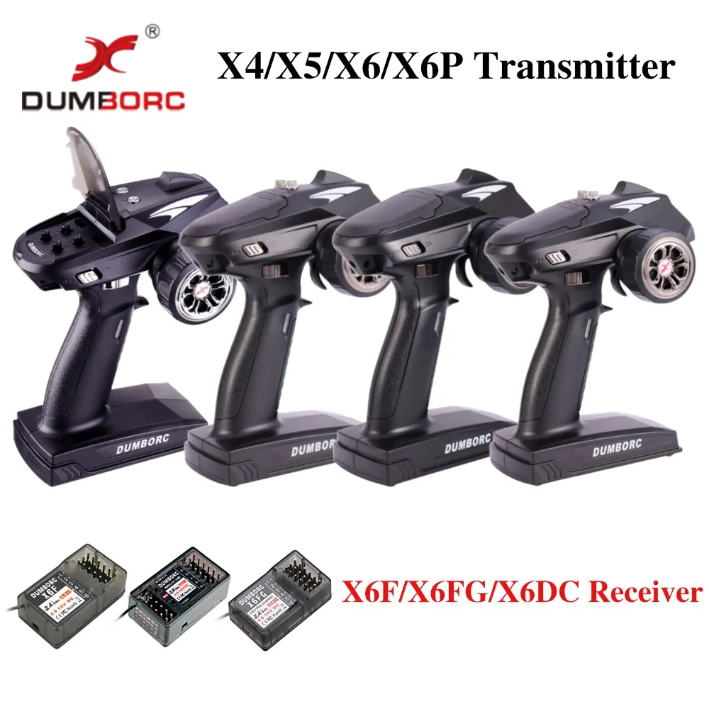 DUMBORC X4/X5/X6 RC Car Radio Controller Transmitter Digital Response Gyroscope 2.4GH 4/5/6 Channel Receiver for RC Car Boat