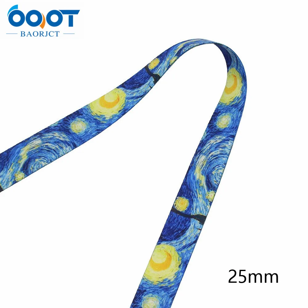 Double-Sided Starry Sky Landscape Phone Strap Ribbon L-20805-779 3/4