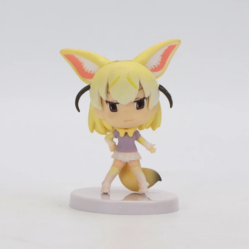 3PCS Rare Collection Figure Model Kemono Friends Serval Raccoons Fennec PVC