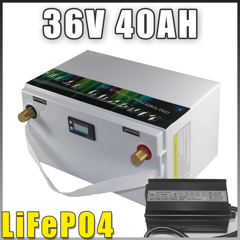 

36V 40AH LiFePO4 Battery 36V Golf Car RV caravan Boat motor Forklift Solar Panel 36V LiFePO4