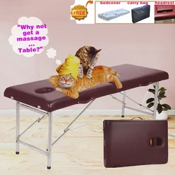 Portable Massage Table Professional Folding Aesthetic Spa Tattoo Stretchers  Couch Beauty Salon Foldable Massage Bed Esthetique