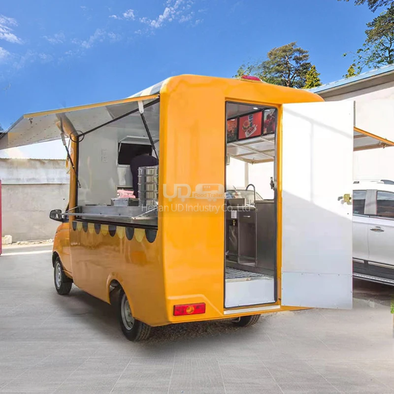 Tamanho personalizado movel cozinha loja de comida sorvete carrinho de comida caminhão de negócios